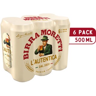 Birra Moretti | Bere blonda 6x0.5L