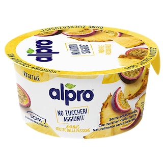 Alpro | Alternativa la iaurt, din soia, cu ananas si fructul pasiunii 135g