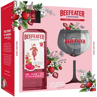 Beefeater | Gin Pink Strawberry 0.7L + 1 pahar