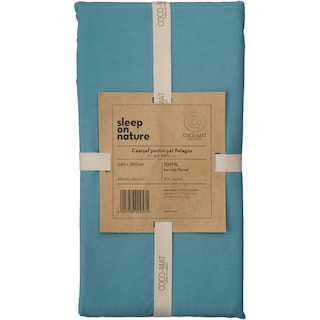 COCO-MAT | Cearsaf pentru pat, 240x260cm, albastru