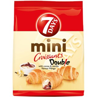 7Days | Mini croissant cu crema de cacao si vanilie 300g