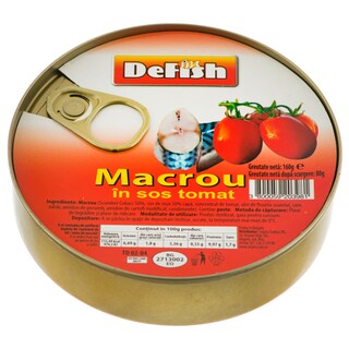 Defish | Macrou in sos tomat 160g