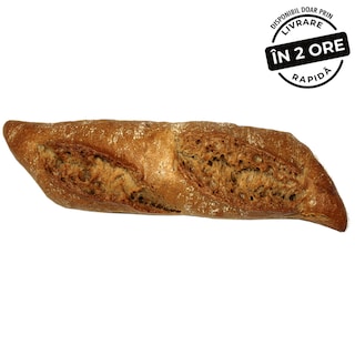 La Lorraine | Bagheta rustica neagra 115g