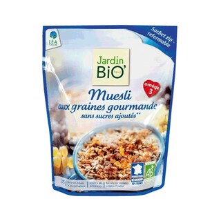 Jardin Bio' | Musli eco cu seminte fara adaos de zahar 375g