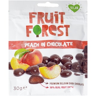 Fruit Forest | Gustari jeleu piersica invelita in ciocolata 30g