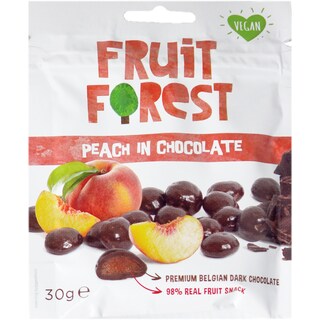 Fruit Forest | Gustari jeleu piersica invelita in ciocolata 30g