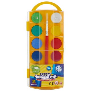 Astra | Acuarele 12 culori pastila
