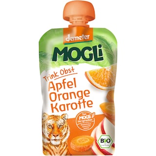 Mogli | Piure pentru copii cu morcovi,mere si portocale bio 100g