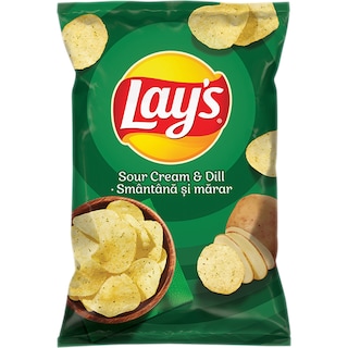 Lay's | Chipsuri din cartofi cu aroma de smantana si marar 100g