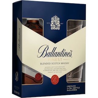 Ballantine's | Blended Scotch Whisky 0.7L + 2 pahare