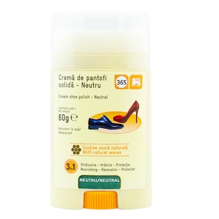 365 | Crema solida pentru incaltaminte incolora 60g