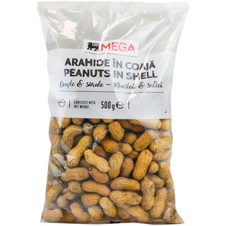 MEGA | Arahide in coaja, coapte si sarate 500g