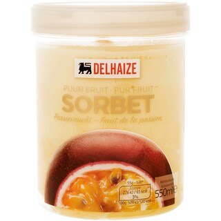 Delhaize | Sorbet cu fructul pasiunii 550ml