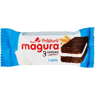 Magura | Prajitura cu 3 cereale si cu crema de lapte 30g