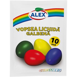 Alex | Vopsea lichida 10 oua galben 5ml