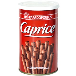 Caprice | Rulouri din napolitana cu crema de alune de padure si cacao 115g