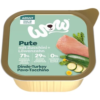 Wow | Hrana umeda pentru caini, cu curcan 150g