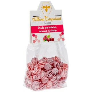 Albina Carpatina | Perle cu miere, zmeura si cirese  100g