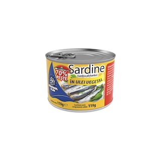 Navodul Plin | Sardine in ulei vegetal 170g