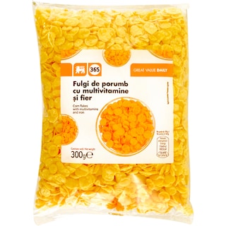 365 | Fulgi de porumb cu adaos de multivitamine si fier 300g