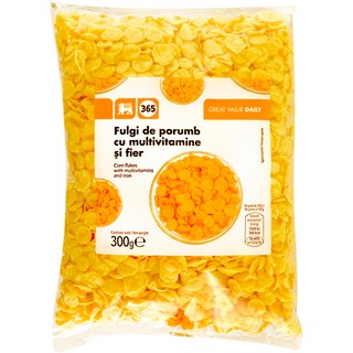 365 | Fulgi de porumb cu adaos de multivitamine si fier 300g