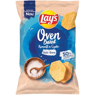 Lay's | Chipsuri din cartofi rumeniti in cuptor cu sare 125g