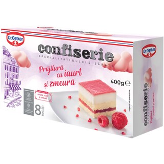 Dr. Oetker | Confiserie | Prajitura cu iaurt si zmeura 400g