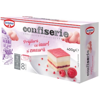 Dr. Oetker | Confiserie | Prajitura cu iaurt si zmeura 400g