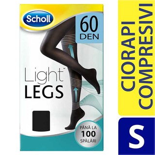 Scholl | Ciorapi compresivi de dama 60DEN, negri, marimea S