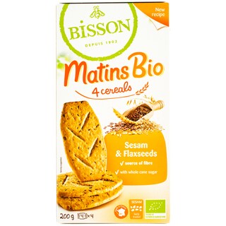 Bisson | Biscuiti bio cu 4 cereale 200g