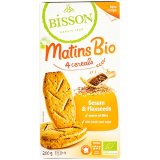 Bisson | Biscuiti bio cu 4 cereale 200g