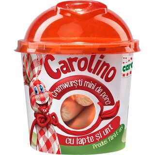 Caroli | Carolino | Crenvursti mini de porc, cu lapte si unt 150g