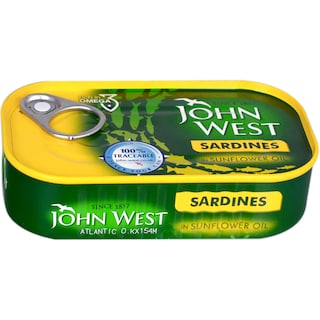 John West | Sardine in ulei de floarea soarelui  120g