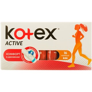 Kotex | Active Normal | Tampoane 16 bucati