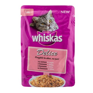 Whiskas | Delice | Hrana pentru pisici cu somon 85g