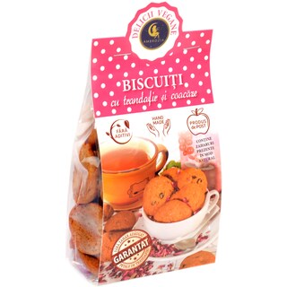 Delicii Vegane | Ambrozia | Biscuiti cu trandafir si coacaze 125g