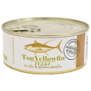 Marina Blue | Ton yellowfin fulgi in ulei de floarea soarelui 160g