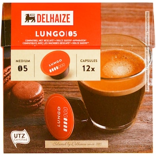 Delhaize | Cafea Lungo 05, 12 capsule