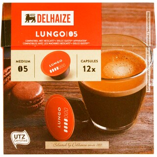 Delhaize | Cafea Lungo 05, 12 capsule