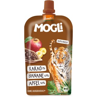 Mogli | Piure eco mere, banane, cacao 120g