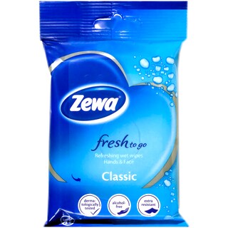Zewa | Fresh to go | Servetele umede 10 bucati