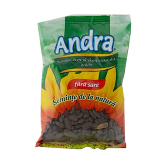 Andra | Seminte de floarea soarelui prajite si nesarate 70g