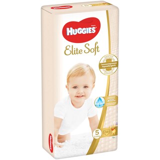 Huggies | Elite Soft | Scutece bebelusi, marimea 5, 12-22 kg, 56 buc