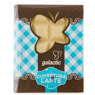 Galactic | Cuvertura de lapte ciocolata pentru desert 250g