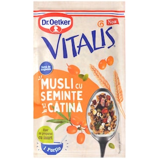 Dr. Oetker | Vitalis | Musli cu seminte si catina 41g