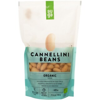 Auga | Fasole alba cannelini boabe in saramura bio 400g