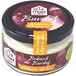 De la ferma cu omenie | Branza de burduf din lapte de oaie 200g