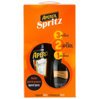 Aperol | Aperitiv + vin spumant  0.7l+0.75l