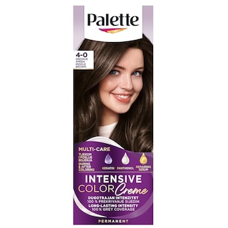 Palette | Intensive Color Creme | Vopsea permanenta 4-0 Saten mediu