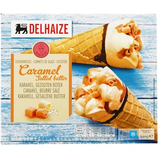 Delhaize | Inghetata cu caramel sarat 6x120ml